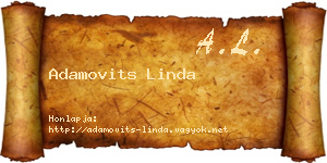 Adamovits Linda névjegykártya